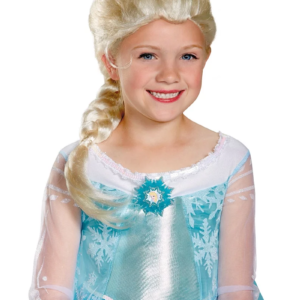 Children's Frozen Elsa Beige Costume with Wig