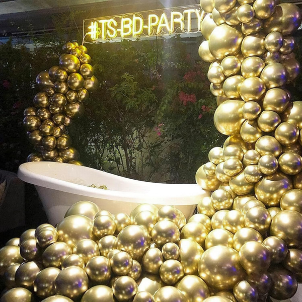 50 Pcs 12 Inch Gold Metallic Balloons - Image 6