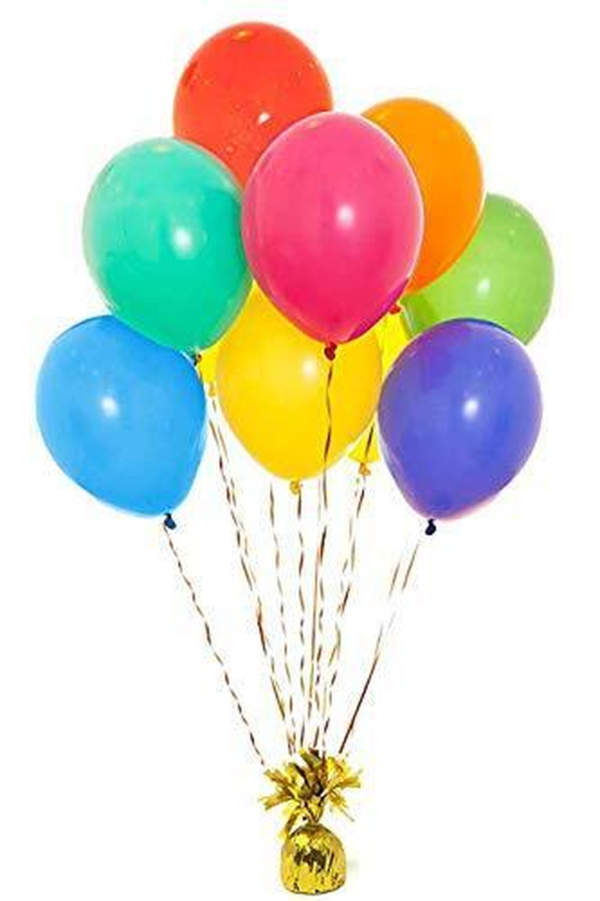 5" Gold Metallic Wrapped Balloon Weights - Image 7