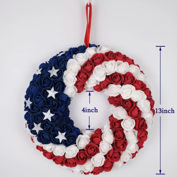 American Wreath Boxwood Handcrafted 13.23 x 12.91 x 3.39 Inches - Image 4
