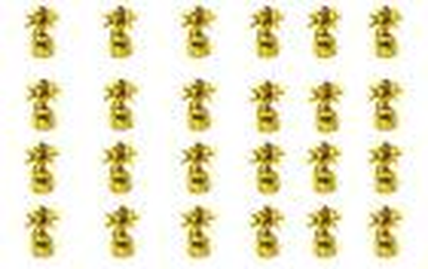 5" Gold Metallic Wrapped Balloon Weights - Image 2