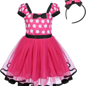 Polka Dots Princess Party Cosplay Dress Up+Ears Headband