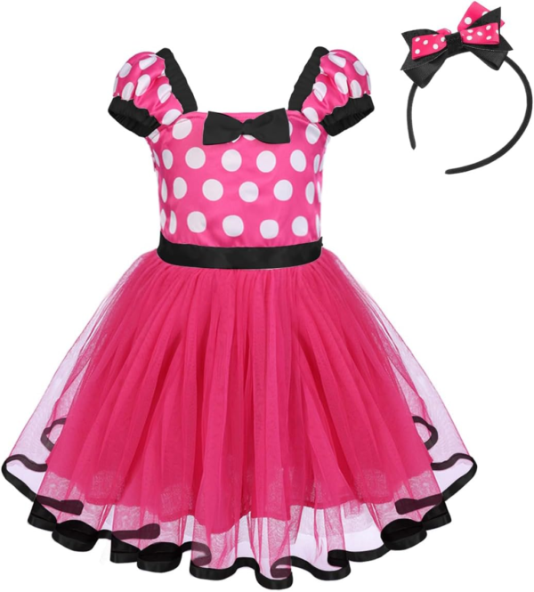 Polka Dots Princess Party Cosplay Dress Up+Ears Headband