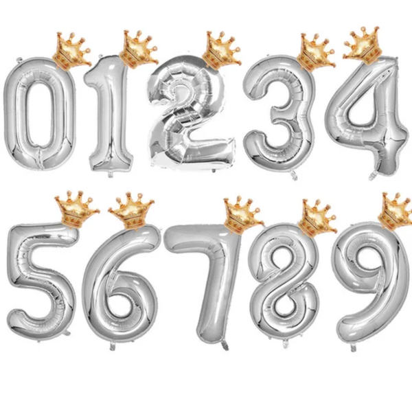 2Pcs 32Inch Rose Gold Number Foil Balloons for Children Birthday Party Decorations Rainbow Silver 0-9 Digit Inflated Air Balloon - Image 18