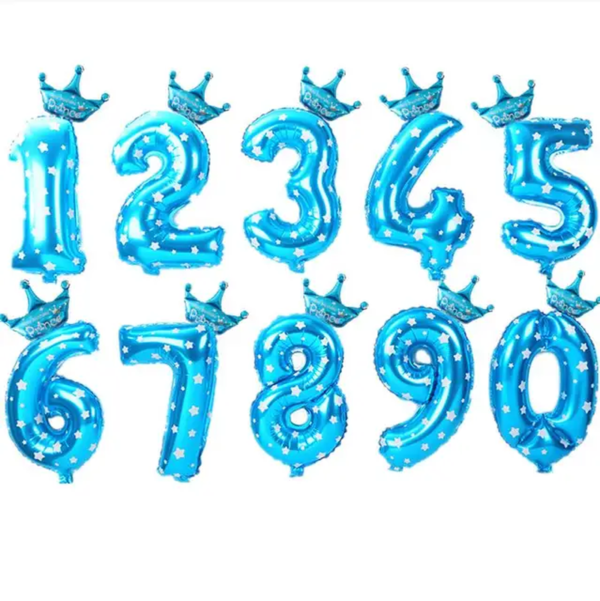 2Pcs 32Inch Rose Gold Number Foil Balloons for Children Birthday Party Decorations Rainbow Silver 0-9 Digit Inflated Air Balloon - Image 20