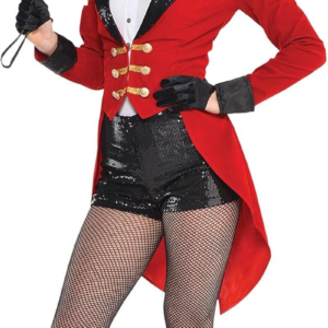 Circus Master Costume for Women - Includes Jacket, Shorts and Bodysuit