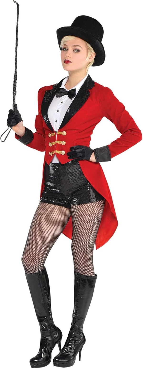 Circus Master Costume for Women - Includes Jacket, Shorts and Bodysuit