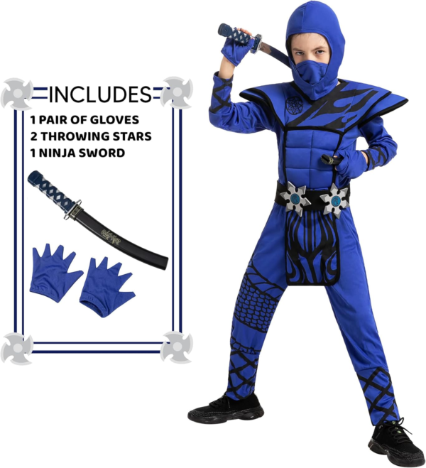 Dragon Scales Ninja Costume for Boys (5-7 Yrs) - Image 3