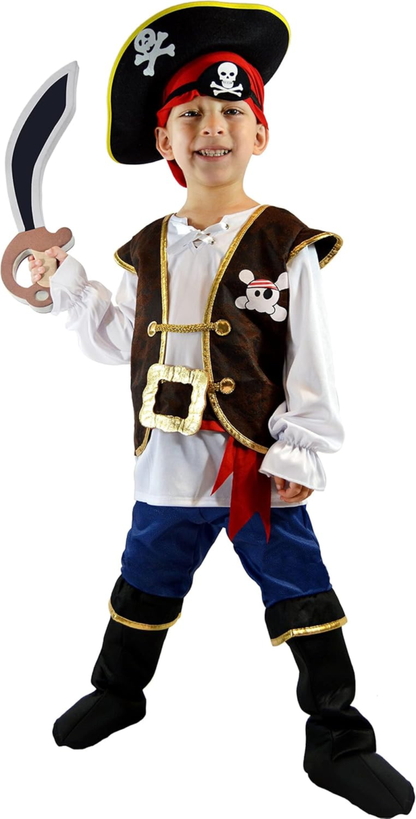 Spooktacular Creations Blue Pirate Costume Boys - Image 3