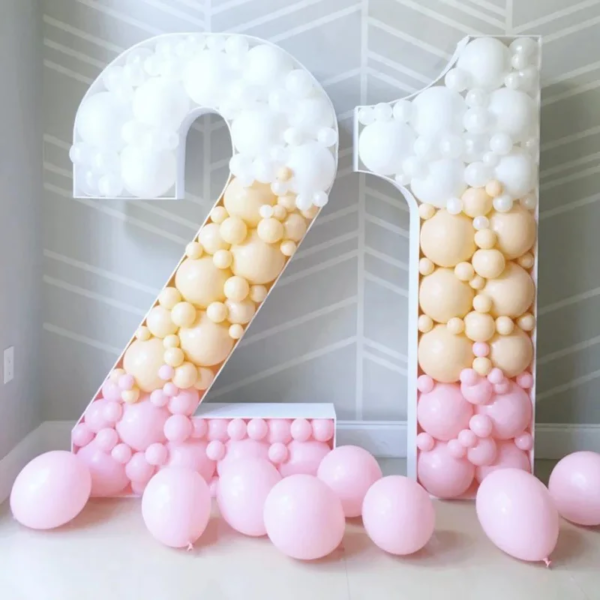 Giant Big Number Balloon Filling Box Stand - Image 3