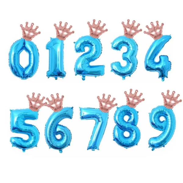 2Pcs 32Inch Rose Gold Number Foil Balloons for Children Birthday Party Decorations Rainbow Silver 0-9 Digit Inflated Air Balloon - Image 22