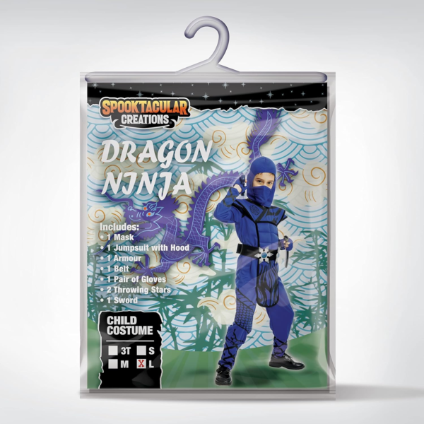 Dragon Scales Ninja Costume for Boys (5-7 Yrs) - Image 6