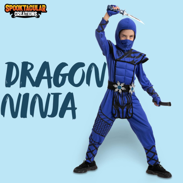 Dragon Scales Ninja Costume for Boys (5-7 Yrs) - Image 2