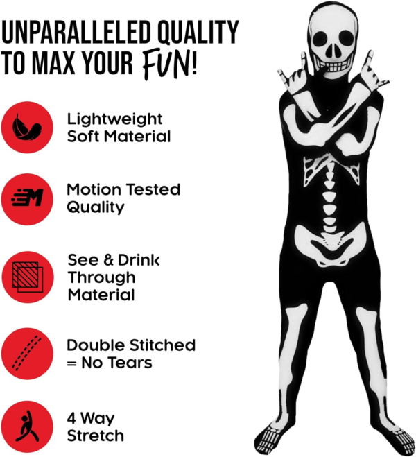 Skeleton Costume for Boys - Image 4