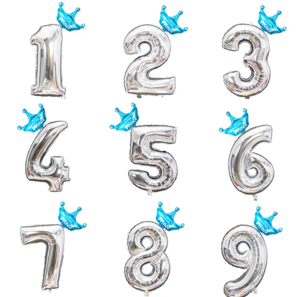 2Pcs 32Inch Rose Gold Number Foil Balloons for Children Birthday Party Decorations Rainbow Silver 0-9 Digit Inflated Air Balloon - Image 17
