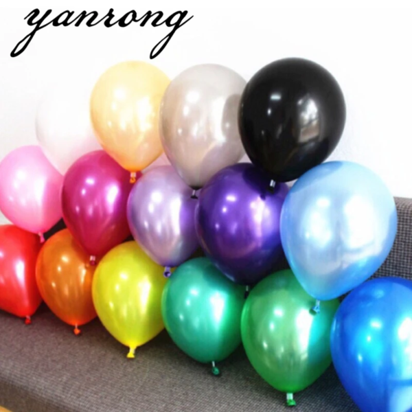 10/20/30Pcs 10/12 Inch Multi Color Pearl Mix Latex Balloon (Air/Helium) - Image 5