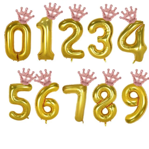2Pcs 32Inch Rose Gold Number Foil Balloons for Children Birthday Party Decorations Rainbow Silver 0-9 Digit Inflated Air Balloon - Image 14