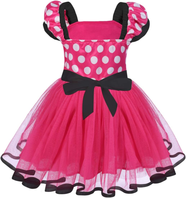 Polka Dots Princess Party Cosplay Dress Up+Ears Headband - Image 3