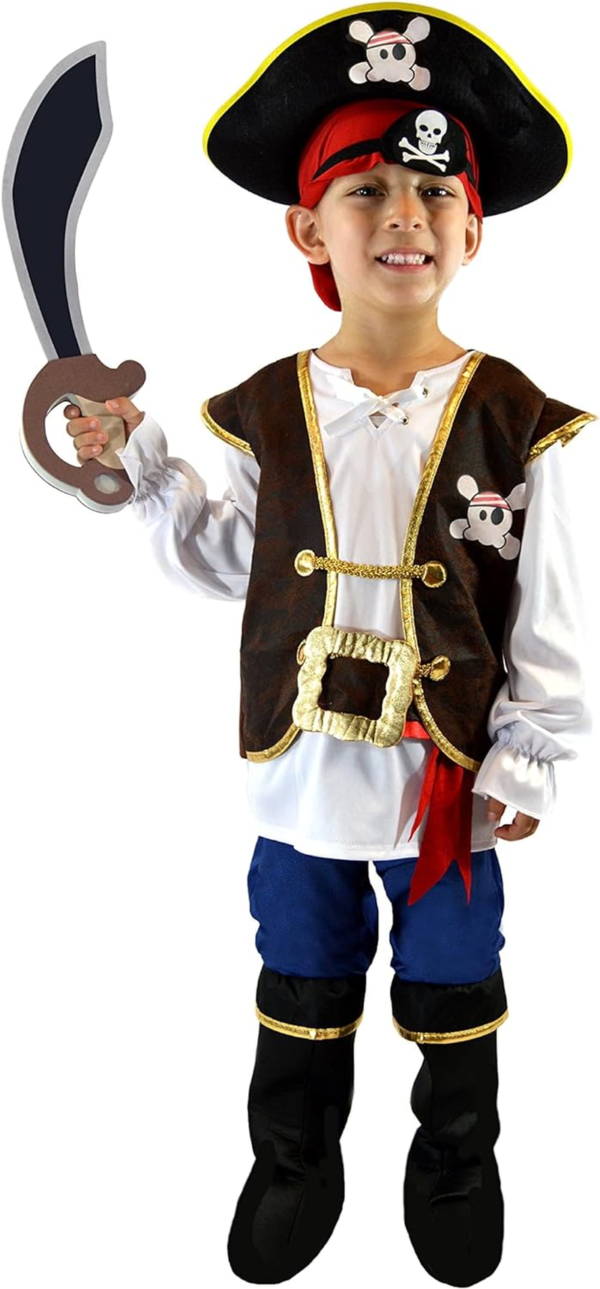 Spooktacular Creations Blue Pirate Costume Boys - Image 4