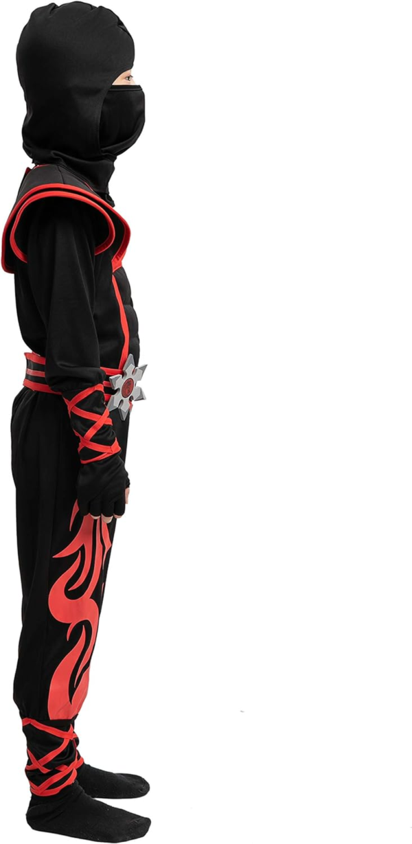 Red Ninja Muscle Costume Boys (10-12 Yrs) - Image 8