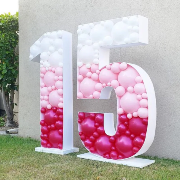 Giant Big Number Balloon Filling Box Stand - Image 4