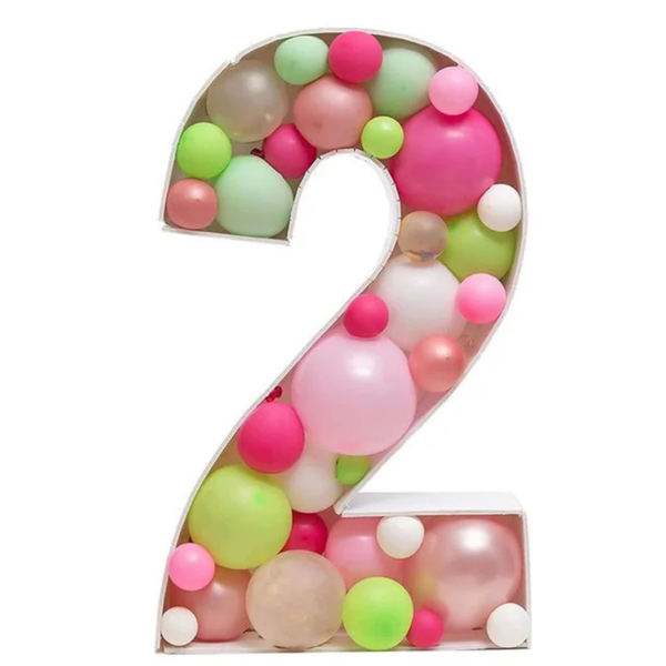 Giant Big Number Balloon Filling Box Stand - Image 9