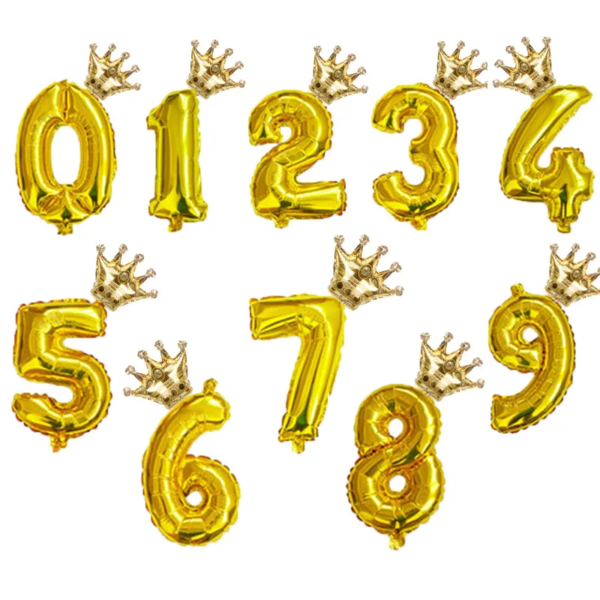 2Pcs 32Inch Rose Gold Number Foil Balloons for Children Birthday Party Decorations Rainbow Silver 0-9 Digit Inflated Air Balloon - Image 7