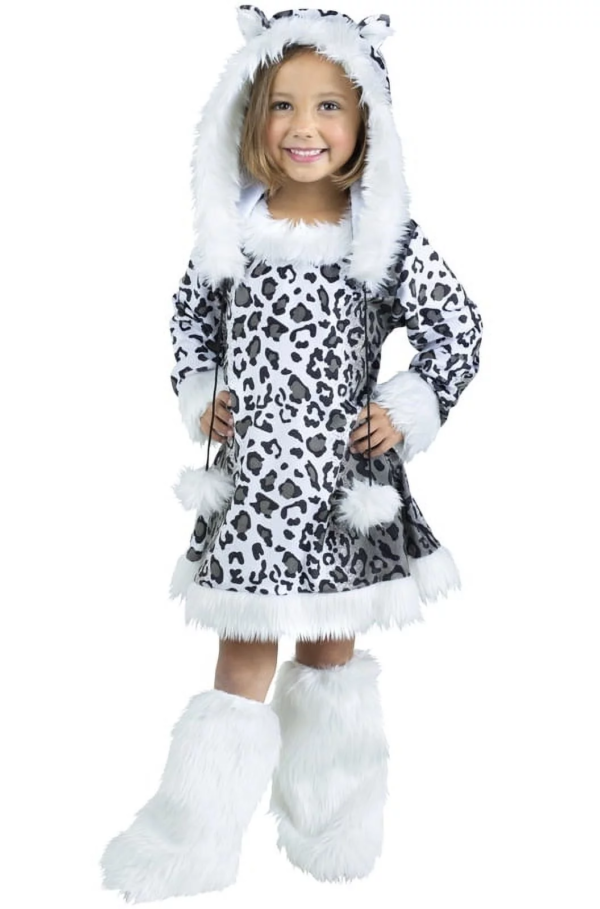 Snow Leopard Girl'S Halloween Costume for Child - Image 3