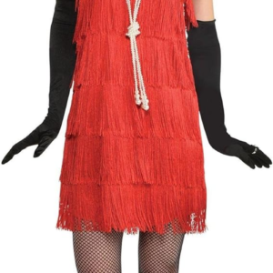 Adult Ruby Flapper Costume, Small - Medium