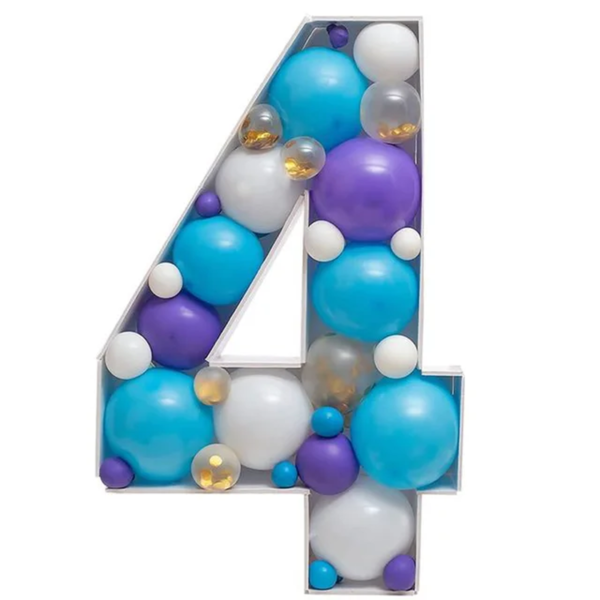 Giant Big Number Balloon Filling Box Stand - Image 11
