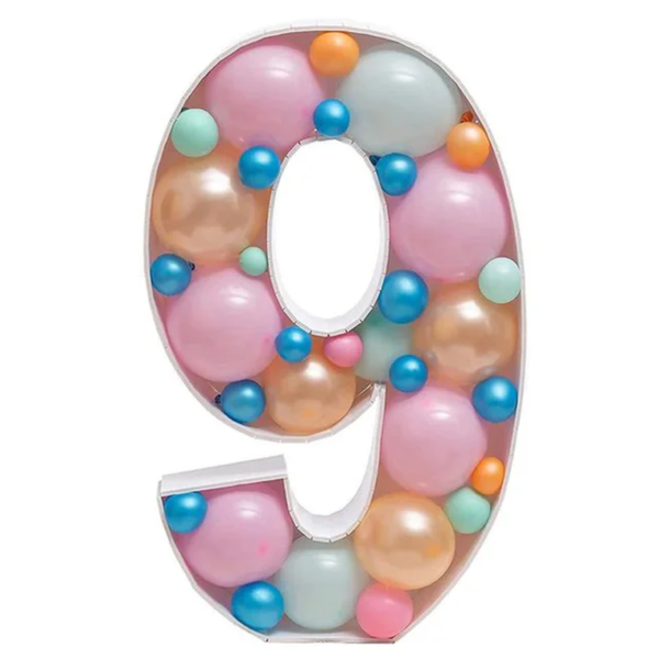 Giant Big Number Balloon Filling Box Stand - Image 15