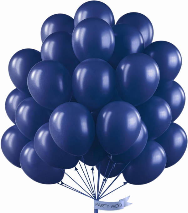 50 Pcs 12 Inch Pearl Navy Blue Balloons
