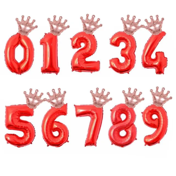 2Pcs 32Inch Rose Gold Number Foil Balloons for Children Birthday Party Decorations Rainbow Silver 0-9 Digit Inflated Air Balloon - Image 13