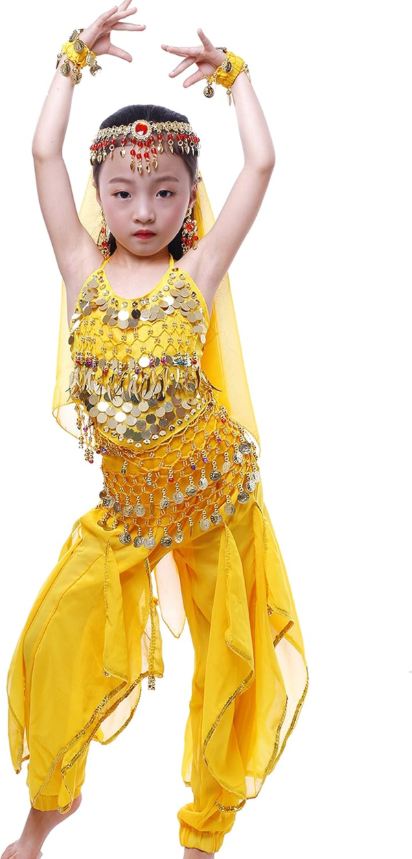 Girls Genie India Belly Dance Arabian Princess Costume