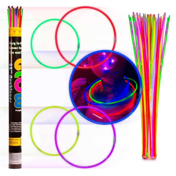 100 Ct. 22" Glowstick Necklaces Assorted Colors - Image 10
