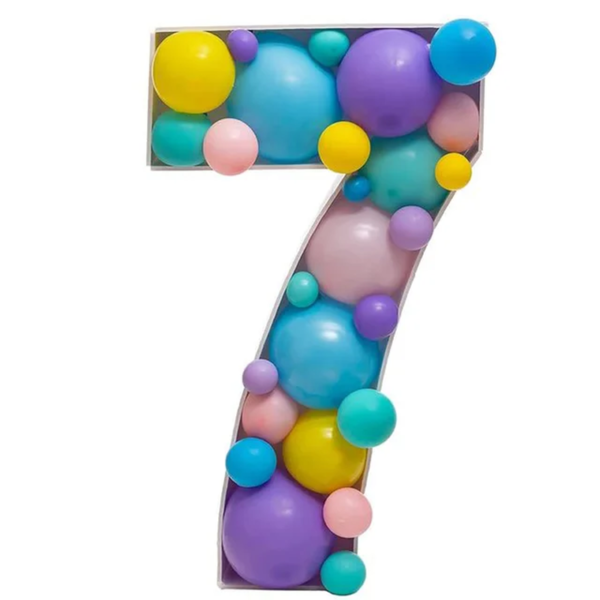 Giant Big Number Balloon Filling Box Stand - Image 14