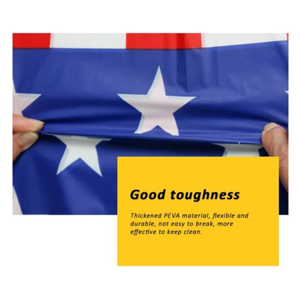 2 Pack of American Flag Plastic Table Covers(54”X72”) - Image 7