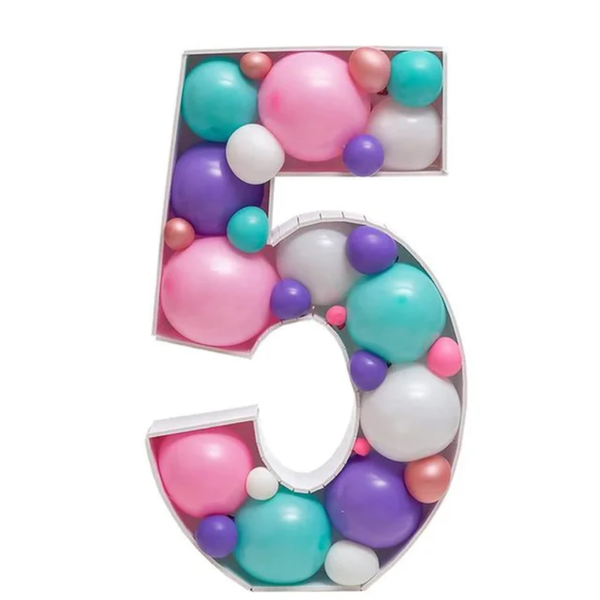 Giant Big Number Balloon Filling Box Stand - Image 12