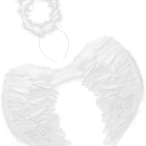 Feather Angel Wings and Halo Headband for Kids Costumes