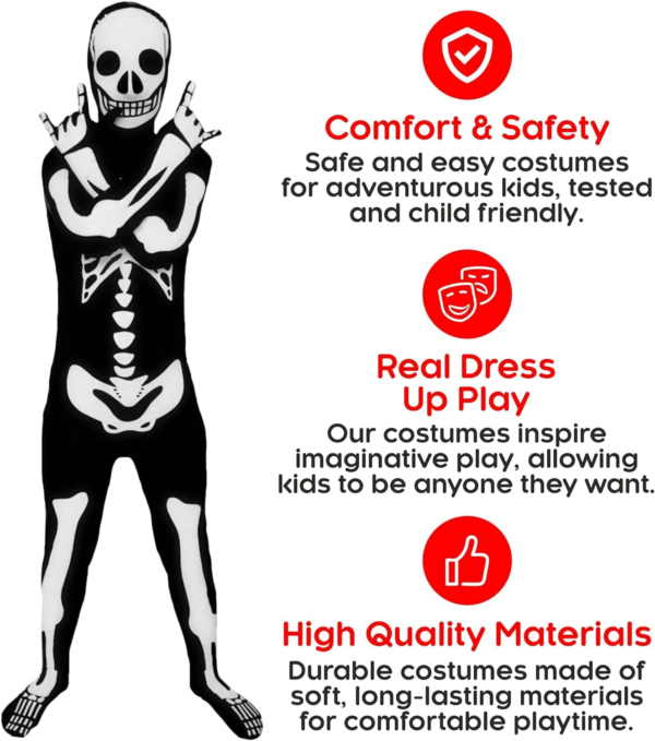 Skeleton Costume for Boys - Image 5
