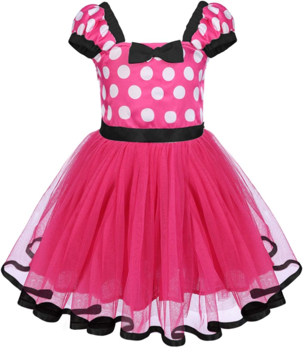 Polka Dots Princess Party Cosplay Dress Up+Ears Headband - Image 2