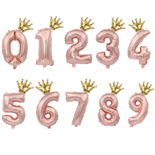 2Pcs 32Inch Rose Gold Number Foil Balloons for Children Birthday Party Decorations Rainbow Silver 0-9 Digit Inflated Air Balloon - Image 24