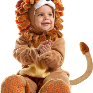 Baby Realistic Lion Costume with Toy Zebra