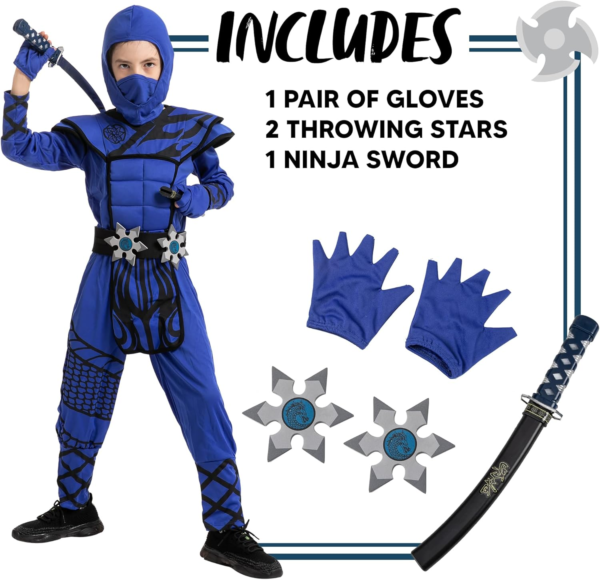 Dragon Scales Ninja Costume for Boys (5-7 Yrs) - Image 5