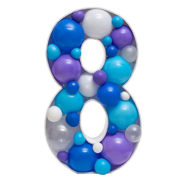 Giant Big Number Balloon Filling Box Stand - Image 16